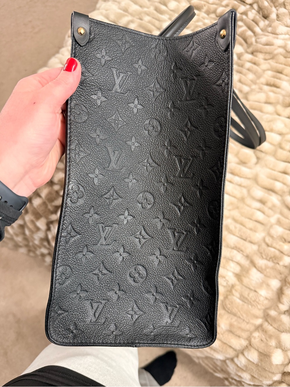 Authentic Louis Vuitton On The Go Black Empreinte GM SIZE LIKE NEW NEVER USED - Picture 15 of 15